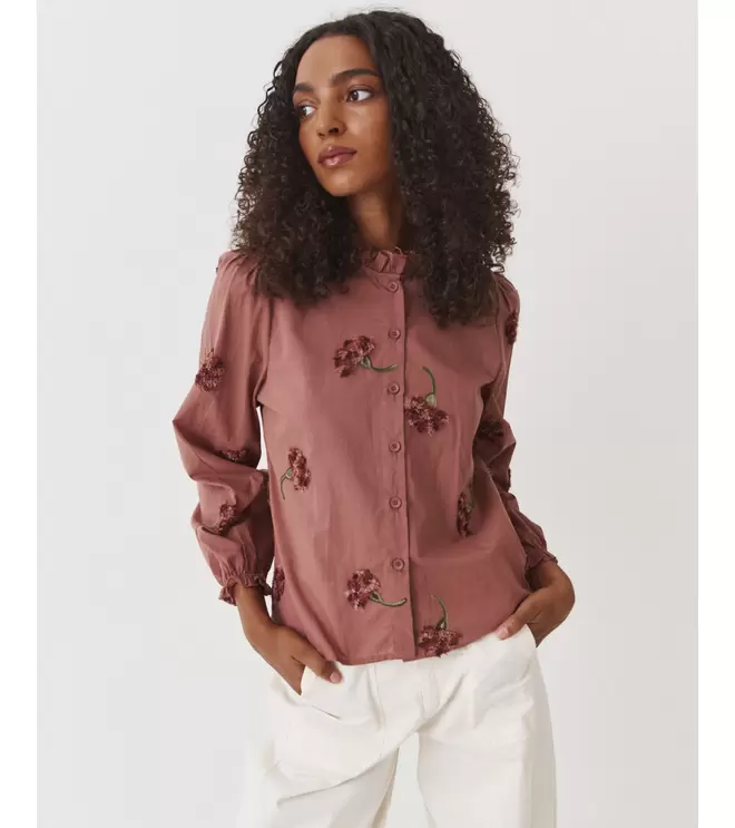 BLUSA BORDADA MINI VOLANTES