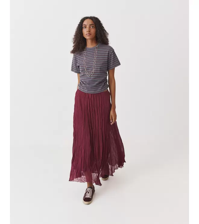 FALDA MIDI PLISADA