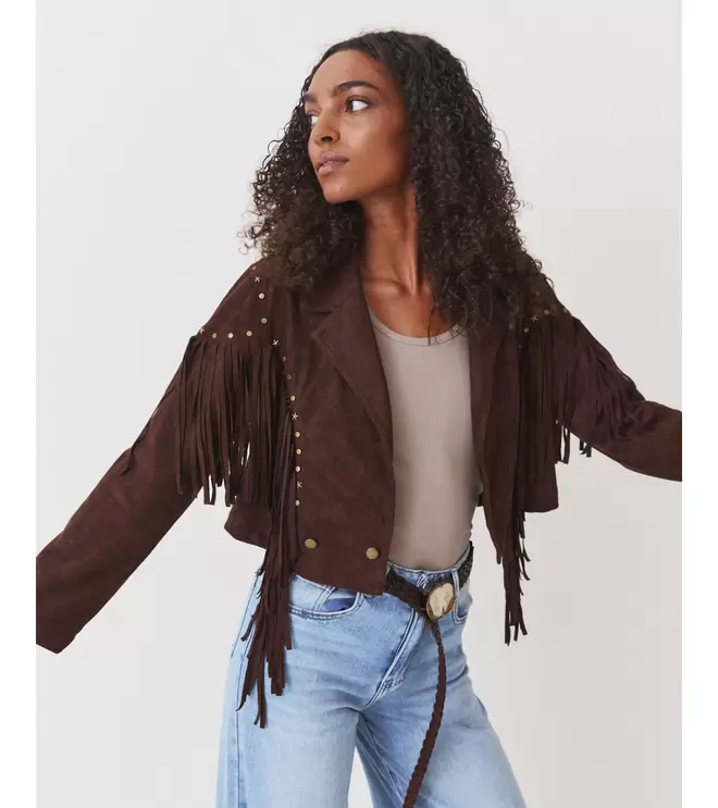 CHAQUETA ANTE FLECOS