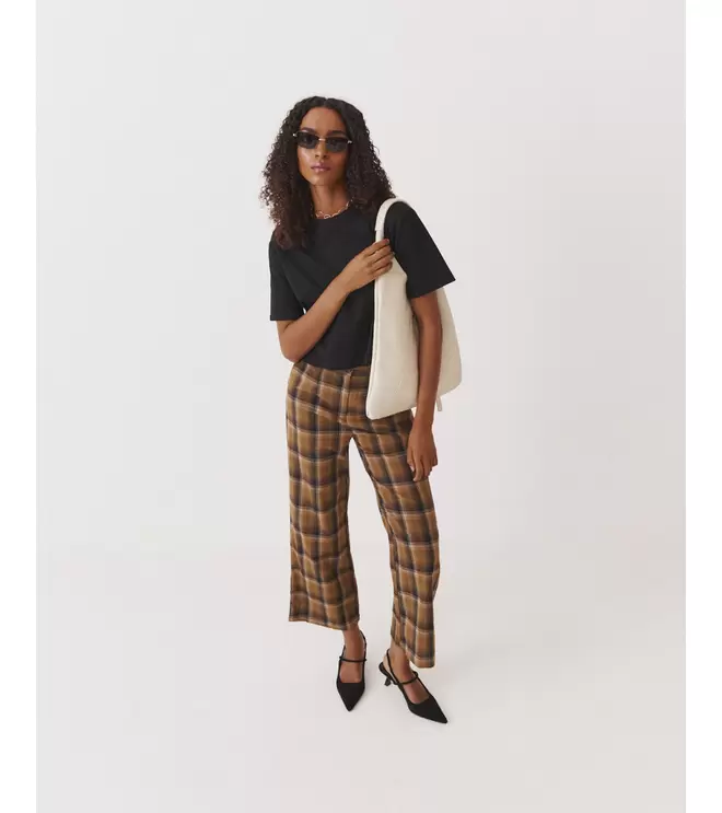 PANTALÓN WIDE LEG CUADROS
