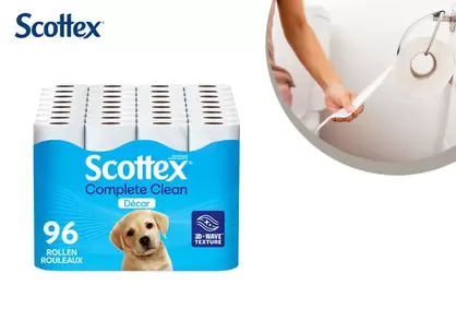 96 rollos de papel higiénico Scottex