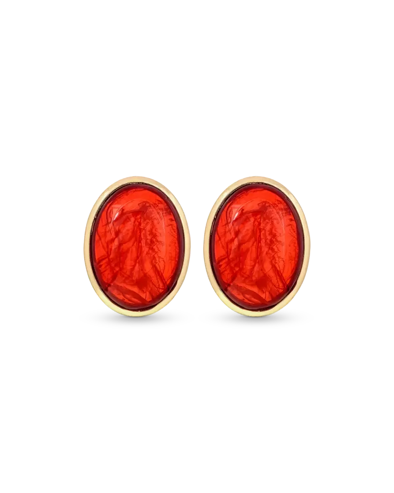 Ohrstecker - Wine Oval