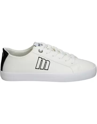 Zapatillas Para Mujer en Blanco con Detalles Negros 60036