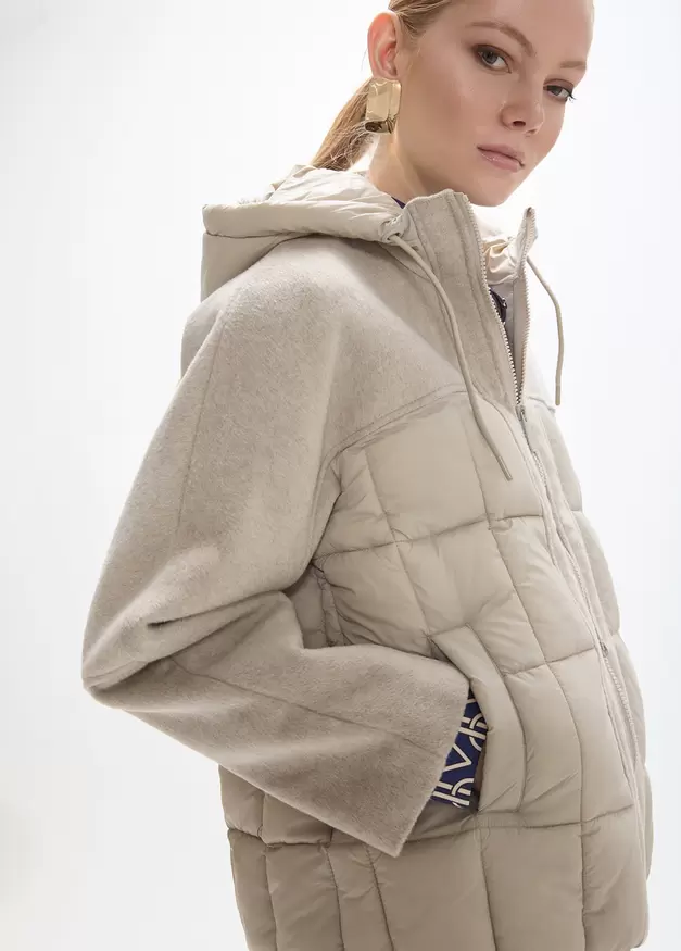 Semi Padded Bimaterial Jacket