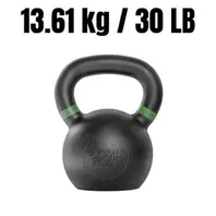 Cast Iron Kettlebell 30lb Home Gym Weight for Strength Training Muscle Building