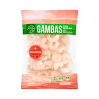 Gamba pelada cruda tamaño grande Hacendado ultracongelada