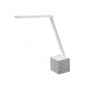 Flexo Podium LED 12w 5500k acabado blanco estilo moderno USB + Bluetooth