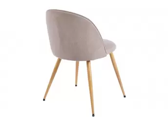 Pack 2 sillas comedor tapizadas color beige-oak