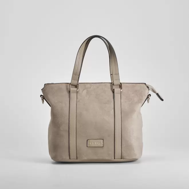 Bolso asa doble beige PICCOLA PIU