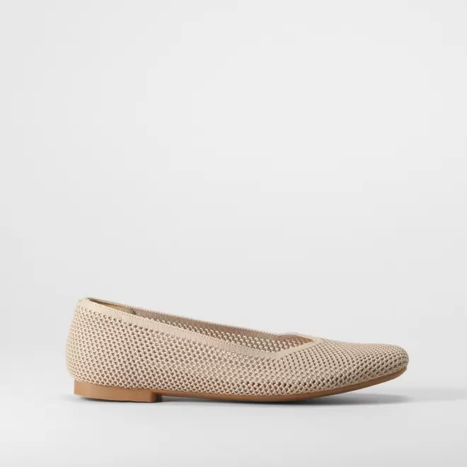 Bailarina clásica confort perfos beige COMFEET