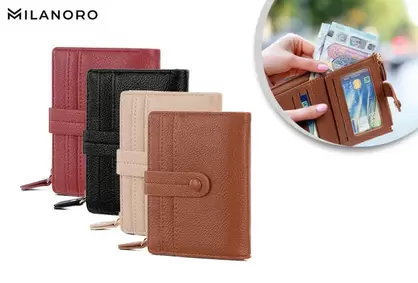Elegante cartera compacta para mujer