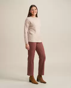 Pantalón Cuatro Bolsillos Rosa Claro