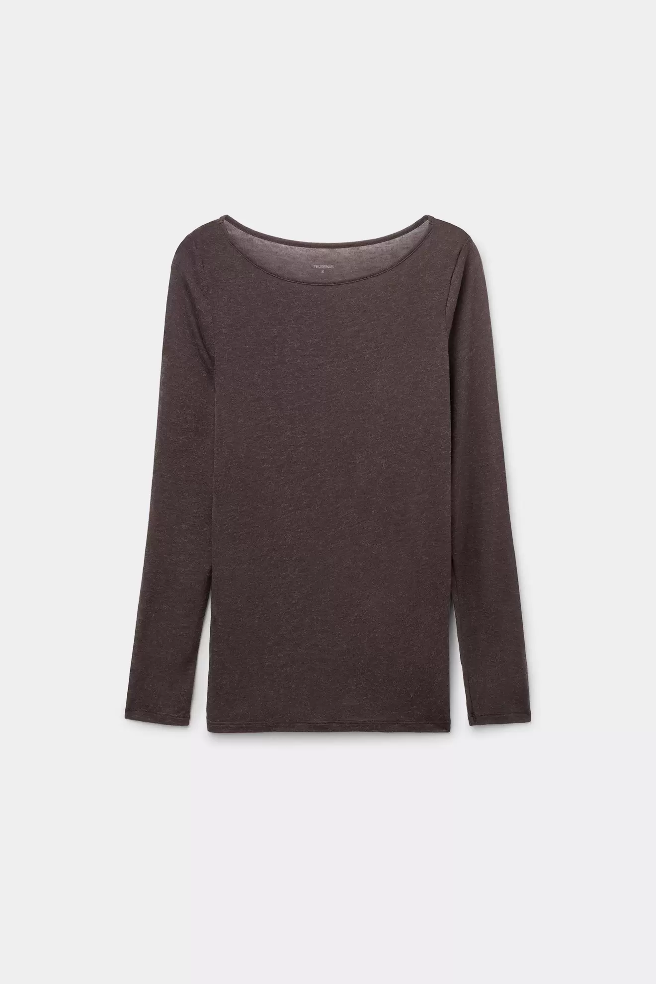 Camiseta Ligerísima Escote Barco con Lana Merina