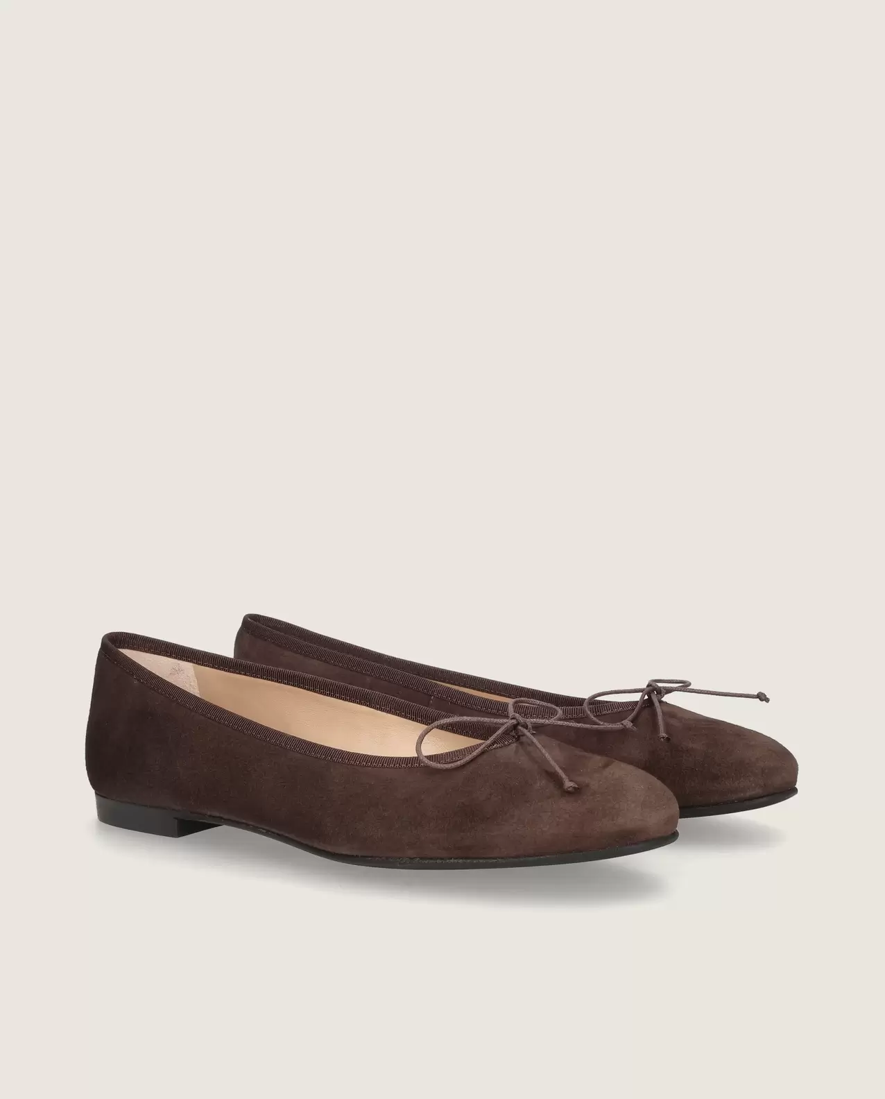 Audrey ballerina in chocolate suede