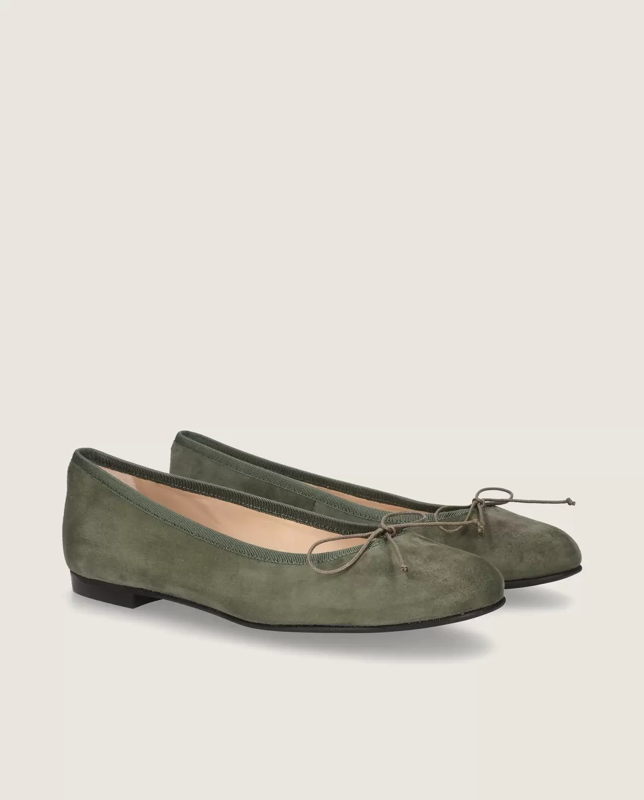 Audrey ballerina in dark green suede