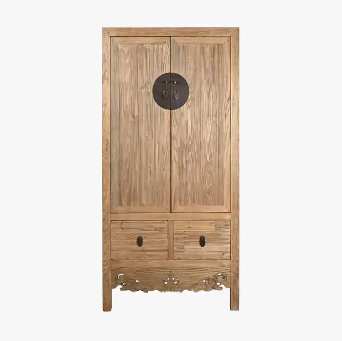 Armario Madera con Cerradura Circular Oriental 180 cm OSAKA