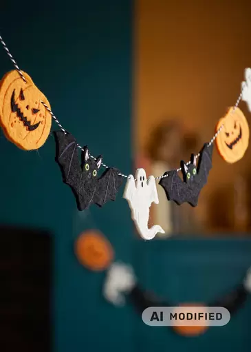 Guirnalda de fieltro de Halloween - 300 cm