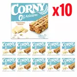 Pack: Corny 0% Azúcares Chocolate Blanco 10 x 120 g (60 unidades) (Cad: 28/10/2026)