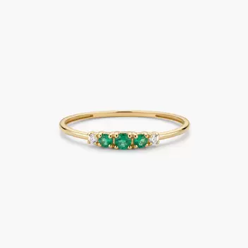 Anillo diamante natural oro 18 quilates