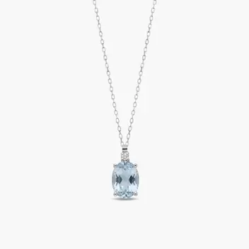 Collar diamante natural 0.02 ct. oro 18 quilates