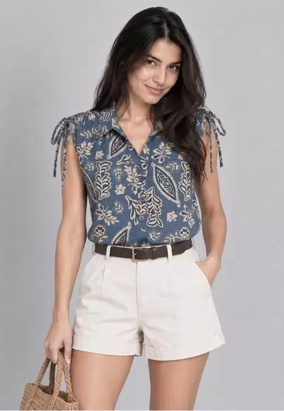Blouse printed AZUL