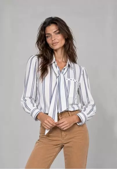 Blouse stripes AZUL MARINO