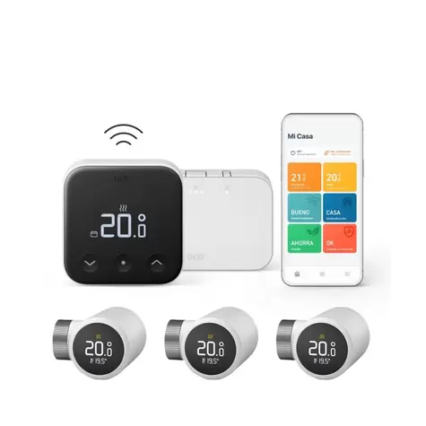 Kit Termostato inteligente inalámbrico Tadoº X con 3 cabezales