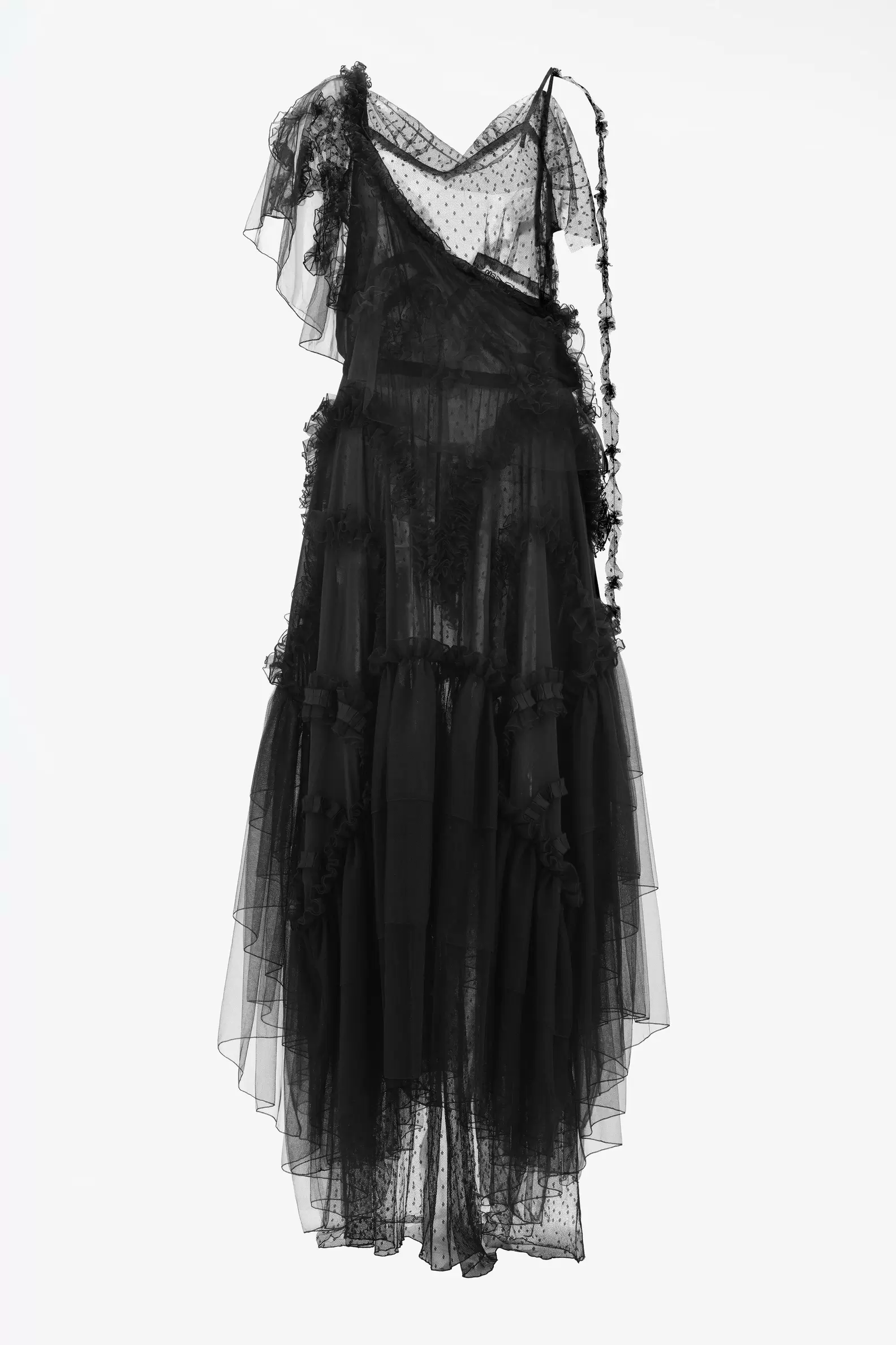 VESTIDO MIDI COMBINADO TUL PLUMETI LIMITED EDITION