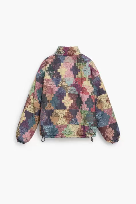Abrigo corto acolchado patchwork