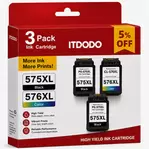 SET Patronen für Canon PG-575 CL-576 XL PIXMA TS3550i TS3551i TR4750i TR4751i XL