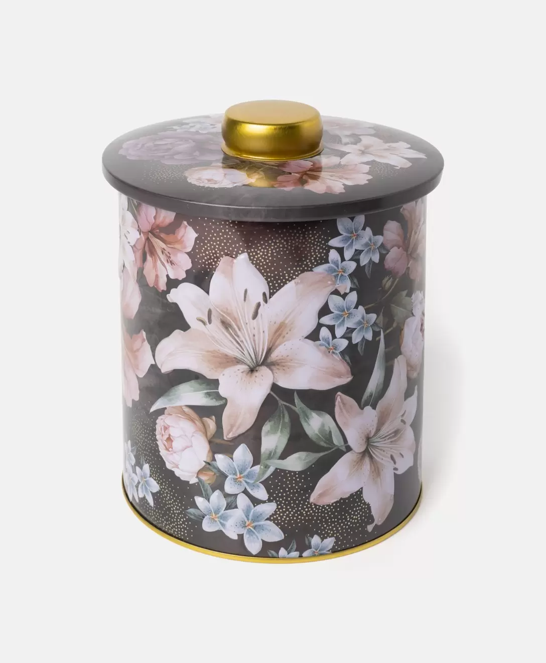 Lata con estampado floral