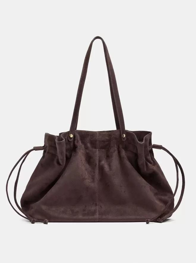 Bolso shopper efecto piel con asas versátiles