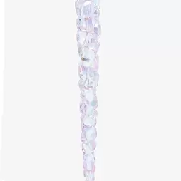 Decoración de árbol de Navidad de lágrima de hielo rosa 18cm