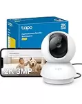Tapo C210 - Cámara de Vigilancia WiFi Interior 360º, 2K 3MP, Detección IA | Detección Movimiento, Personas y Llanto de Bebé. Visión Nocturna. Alarma Luz y Sonido. Almacenamiento Local o Nube. App Tapo.