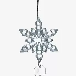 Decoración de árbol de Navidad de cristal 18cm