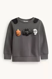 Halloween - calabaza, murciélago y esqueleto - sudadera con capa