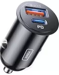 INIU Cargador Coche 60W, Carga RÁPIDA Cargador de Automóviles, Accesorios | Adaptador de Metal USB C 30W + USB A 30W, de Doble Puerto para iPhone 18 17 16 Pro MAX Mini Samsung S21 Huawei LG