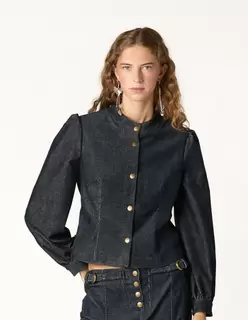 CHAQUETA PANA AZUL SNAPS