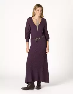 VESTIDO PUNTO VOLANTE PLUM