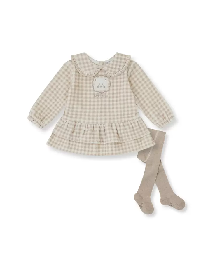 VESTIDO TUNDOSADO VICHY ARENA CON LEOTARDOS