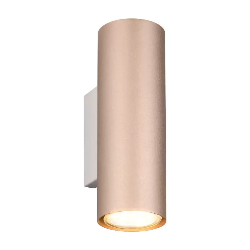 APLIQUE DE PARED 2 LUCES BIDIRECCIONAL METAL COFFEE/GRIS GU10 GRAFTON
