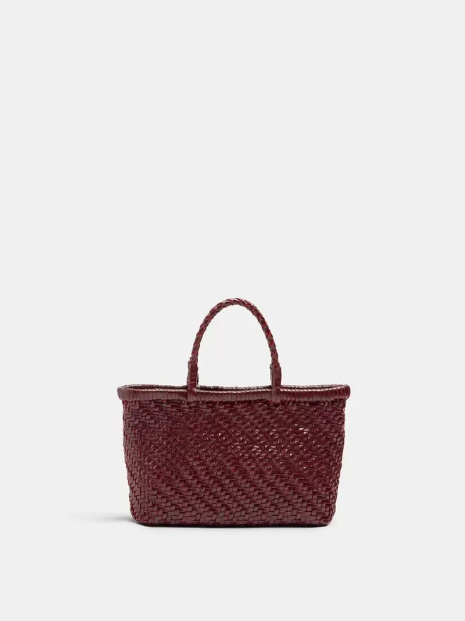 Bolso tote de piel trenzada