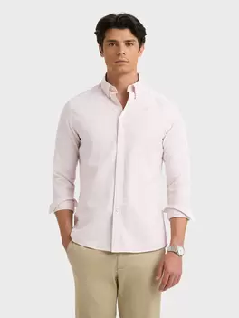 CAMISA OXFORD MIL RAYAS BEIGE