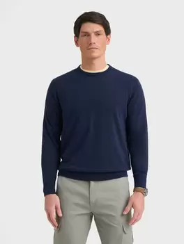 JERSEY ROUND NECK AZUL MARINO