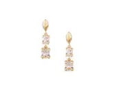 Pendientes oro 18k con circonita
