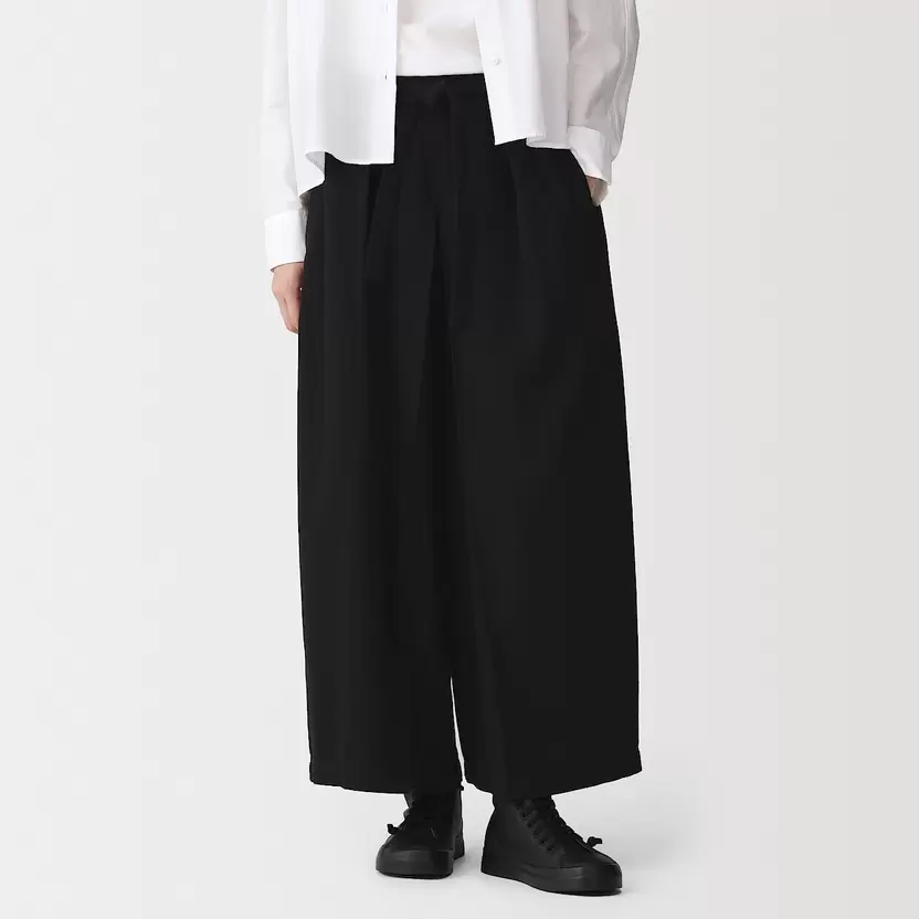Pantalones hakama de algodón y yak para mujer