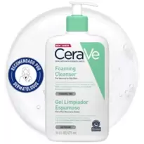CeraVe Gel Limpiador Espumoso Elimina Grasa sin Alterar la Piel 473 ml