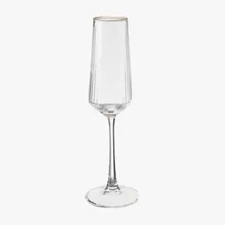 Copa flauta de vidrio con filo dorado Lumiere 22cl