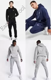 Nike Club Tracksuit SET for Men Hoodie & Jogging Pants Bottoms
