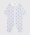 Pijama de algodón sin pies para bebé con estampado de corazones